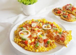 Foto resep Pizza Mie Saus Spagheti