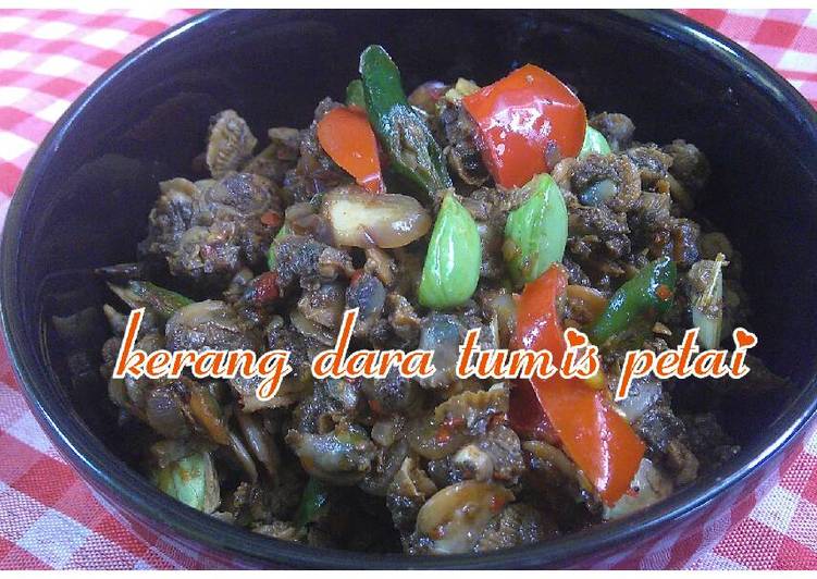 Anti Ribet, Buat Kerang darah tumis petai Wajib Dicoba