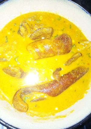 A picture of Grandnut and okoro soup.