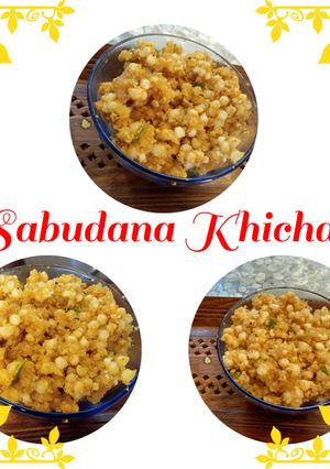 A picture of Sabudana khichdi 😋.