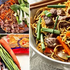 Pan-Fried Noodles with Fullblood Wagyu Beef A picture of Pan-Fried Noodles with Fullblood Wagyu Beef.