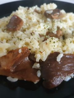 Una foto de Risotto con rovellones