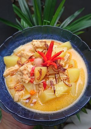 Foto resep Sayur Kentang Tempe Kuah Santan