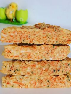 Une photo de 🥕Flan de semoule carottes et courgettes🥕