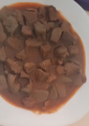 صورة لوصفة كبدة مشرملة على طريقتي