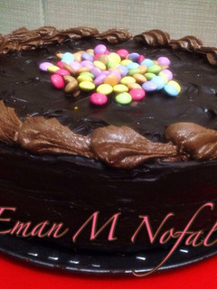 صورة لوصفة كيك الشوكولاته الداكنه بالجاناش 🍫😋😋