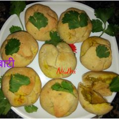 A picture of Stuff baati (Rajasthani dish).