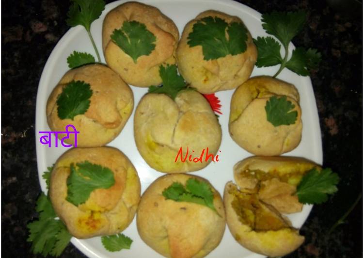 Steps to Prepare Award-winning Stuff baati (Rajasthani dish)