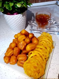 عکسی از دستور زولبیا و بامیه ترد وخوشمزه