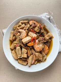 Foto resep Terong Udang Tahu Kecap