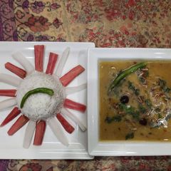 A picture of Daal chawal.