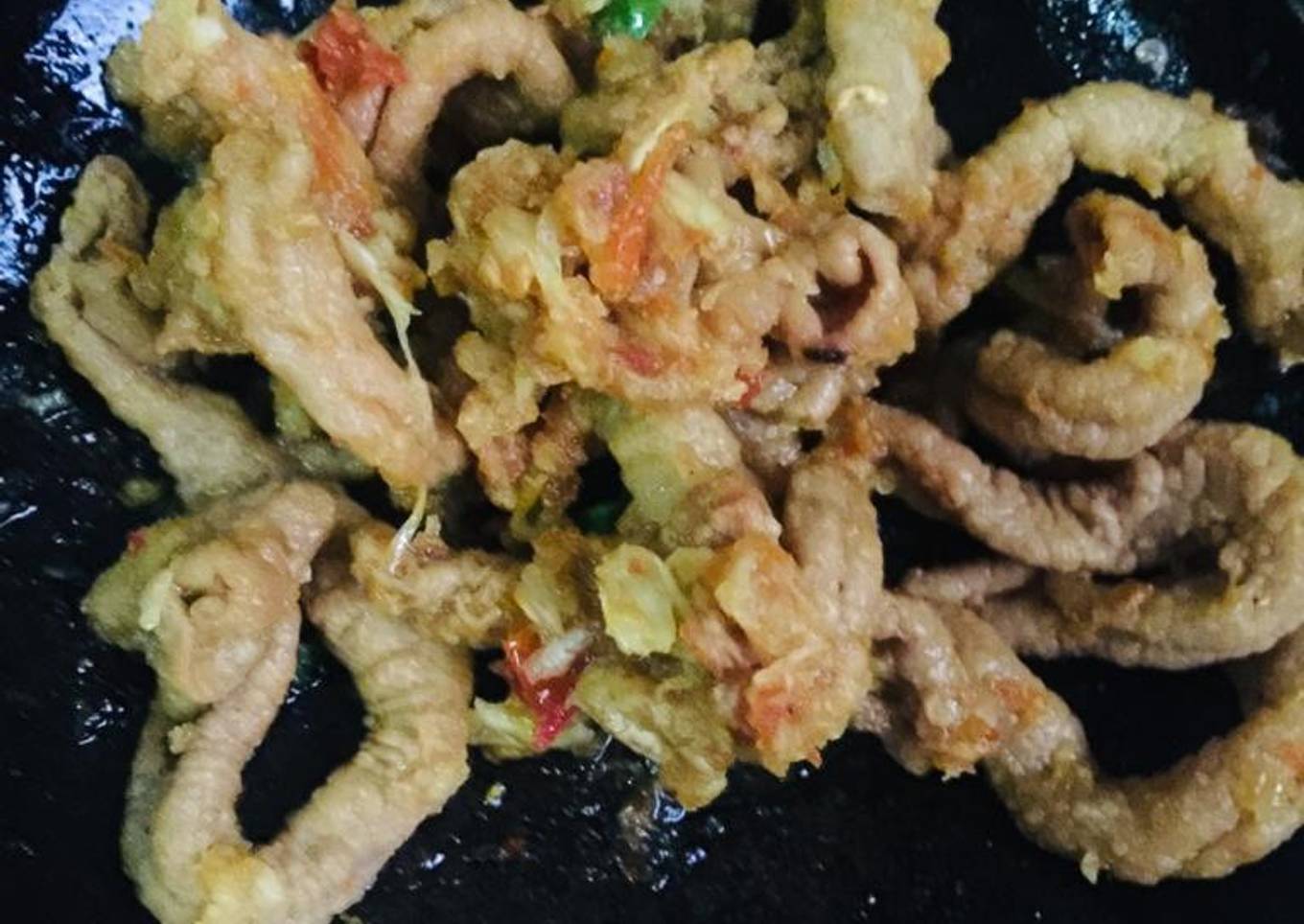 Usus Ayam Goreng Pedas Asin (suna cekuh)
