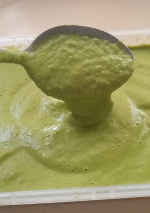 Una foto de Salsa cremosita de chile verde