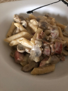 Una foto de Macarrones a la carbonara sin lactosa Multicook Pro Tefal