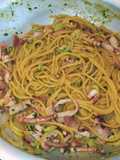 Finta nerano al mare 🌊 - Spaghetti totani, zucchine e zafferano