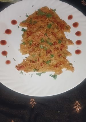 A picture of Mix veg chilla.