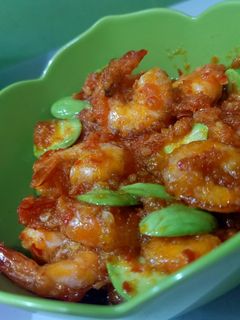 Foto resep Udang pete balado