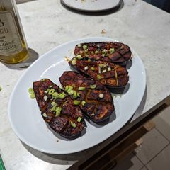 A picture of Miso-glazed Roast Aubergine.