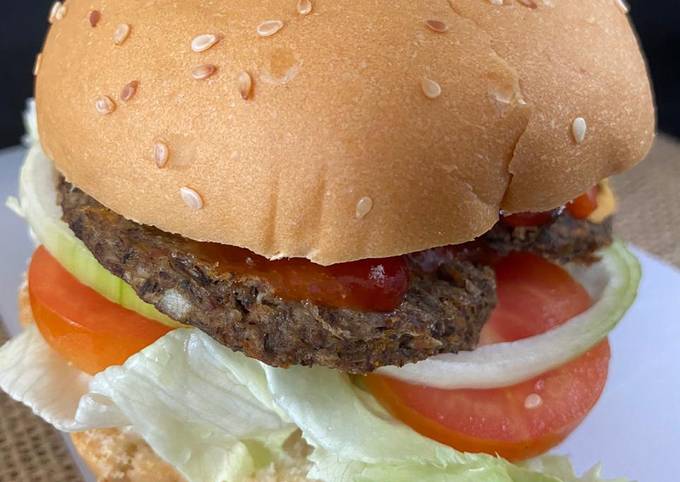 Resep: Burger patty kulit pisang Ekonomis Untuk Dijual