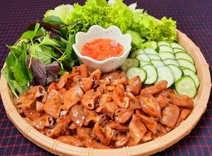 Hình của món Lòng non khìa nước dừa.