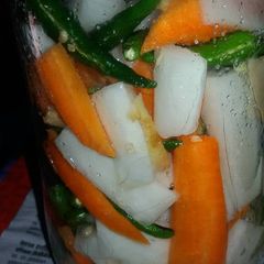 A picture of Gajar & muli ka achar.