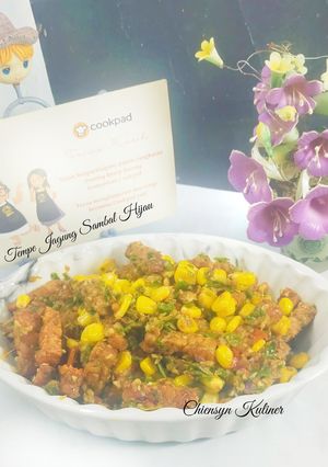 Foto resep Tempe Jagung Sambal Hijau