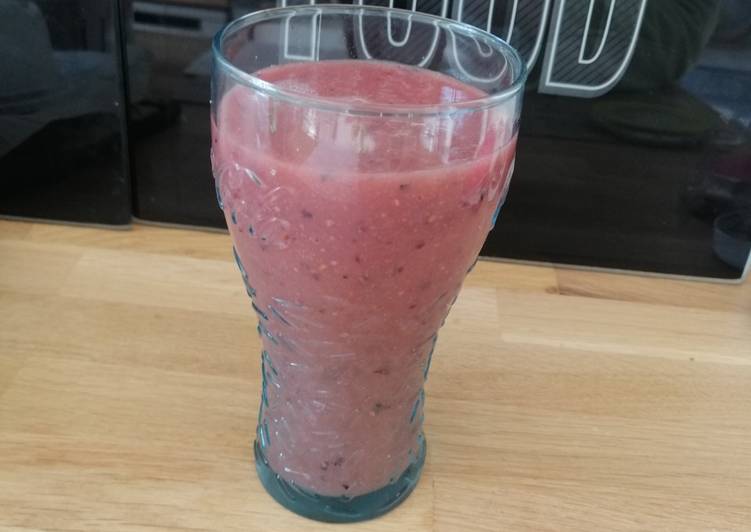 Comment Servir Smoothie fraise melon