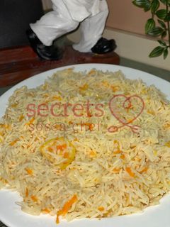 صورة لوصفة رز ابيض بالجزر و الليمون 💕