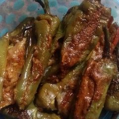 A picture of Besan ki Bharwan mirch.