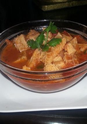 Una foto de Mondongo guisado al estilo Dominicano 
