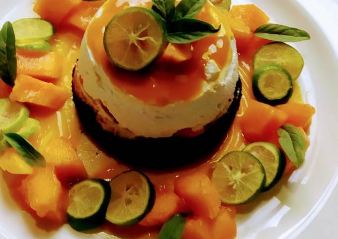 Recipe of Quick No Bake Oreo Mango Cake