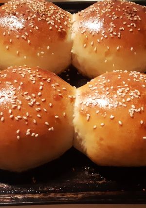 Una foto de Pan de hamburguesa 🍔