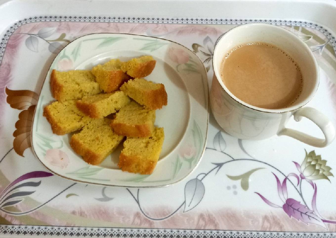 Tea time with homemade tea cake 🎂