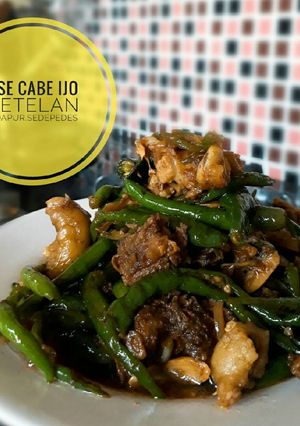 Foto resep Ase Cabe Ijo + Tetelan
