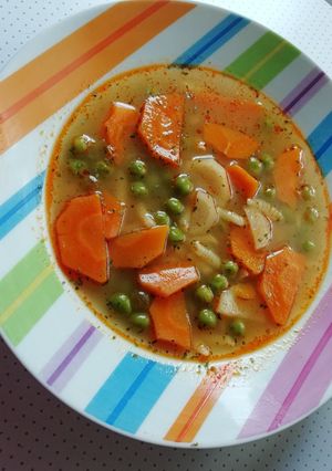 Zöldborsóleves recept fotója