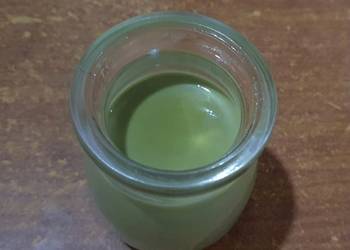 Easy Recipe Matcha cream pudding Matcha purin Most Delicious