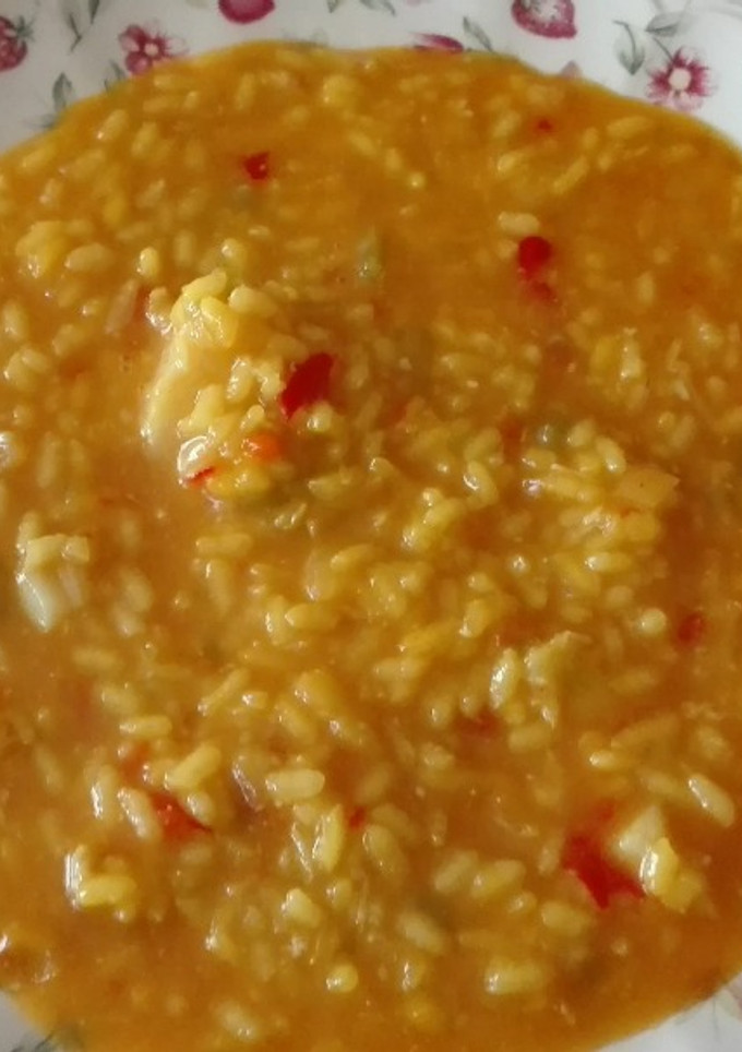 Una foto de Risotto con bacalao