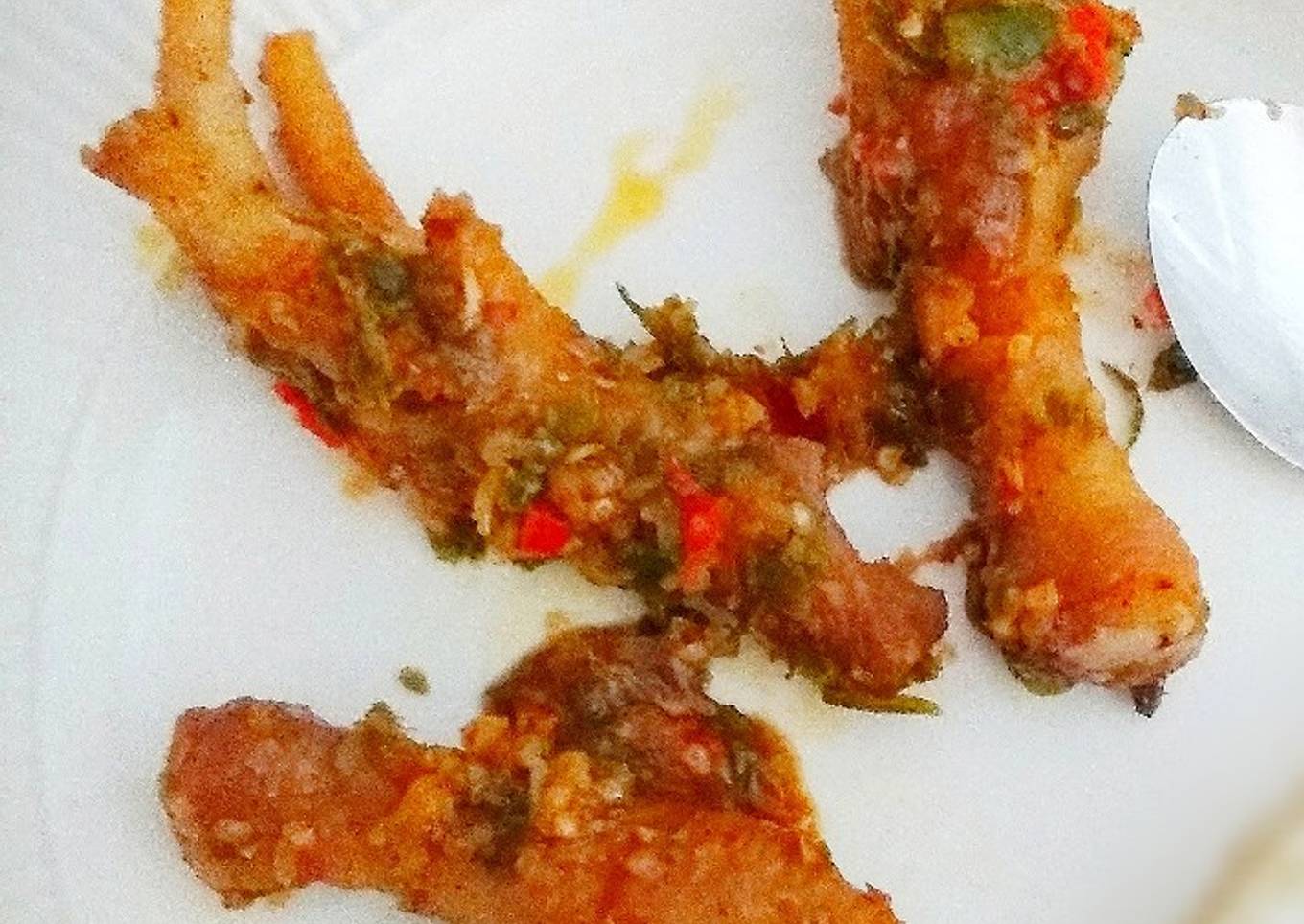 Ceker ayam bumbu seadanya
