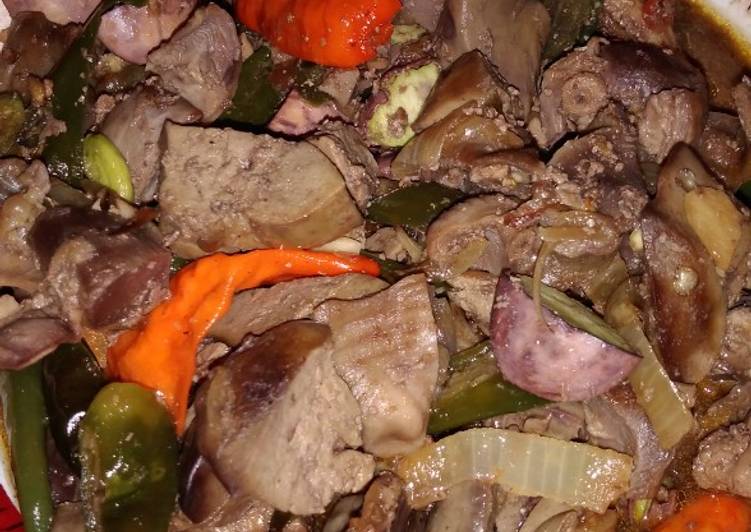 Resep Ati rempela saus tiram, Lezat Sekali