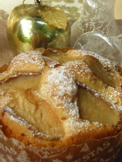 Una foto de Pan dulce con manzana sin levadura