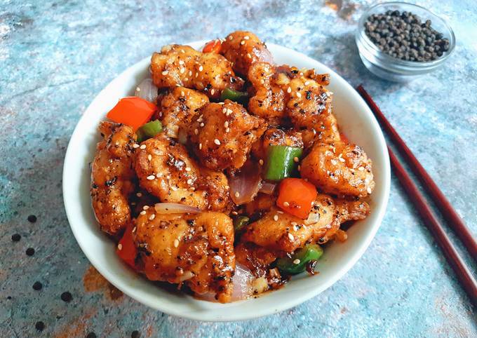 Spicy Black Pepper Chicken Recipe By Madhu Bindra Cookpad 3156