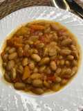 Alubias blancas con verduras