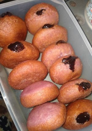Foto resep Donat ubi ungu ekonomis tanpa telur