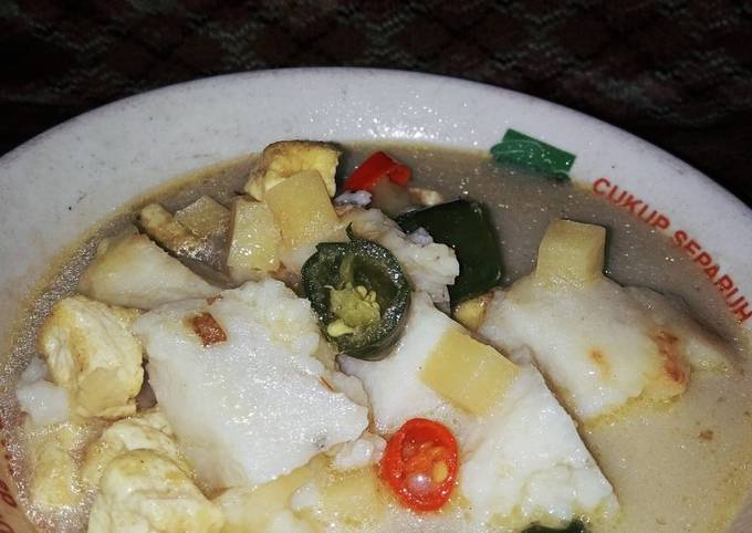 Ketupat sayur lodeh sederhana