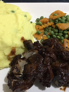 A picture of Honey glazed pork.