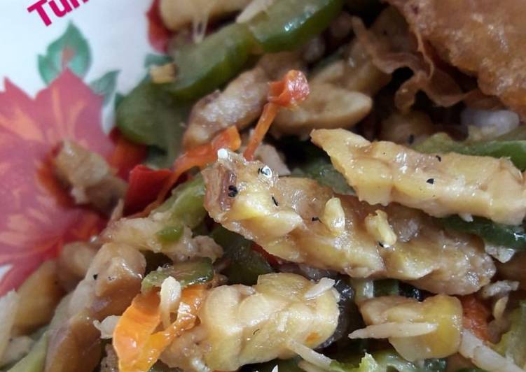 Tumis Pare Tempe Teri Resep Mertua