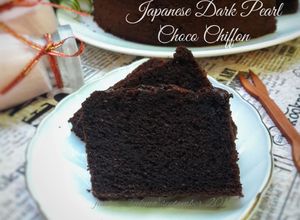 Foto resep Japanese Dark Pearl Choco Chiffon