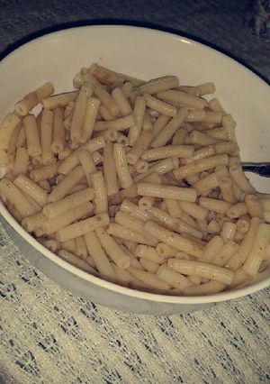 صورة لوصفة معكرونه بالكزبرة والثوم 🐾