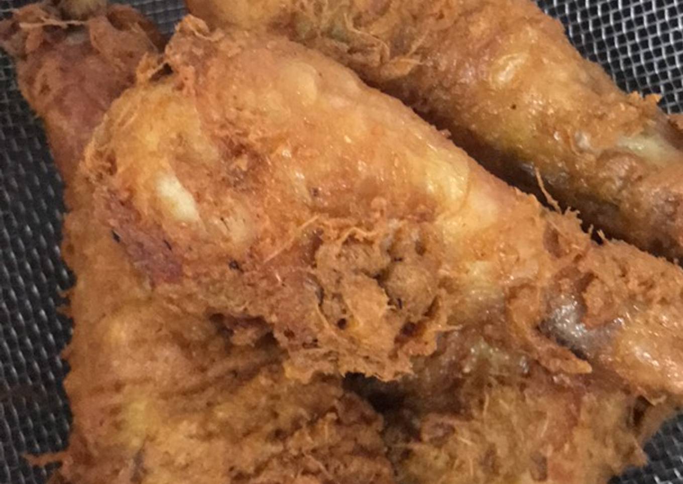 Ayam goreng kriwil tanpa ungkep