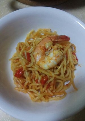 Foto resep Spageti Udang Tomat